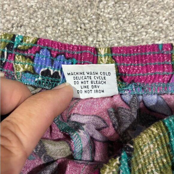 Alfred Dunner Teal and Purple Floral Maxi Skirt - Picture 6 of 6